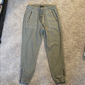 Athleta Green Jogger Track Pants with Elastic Waistband